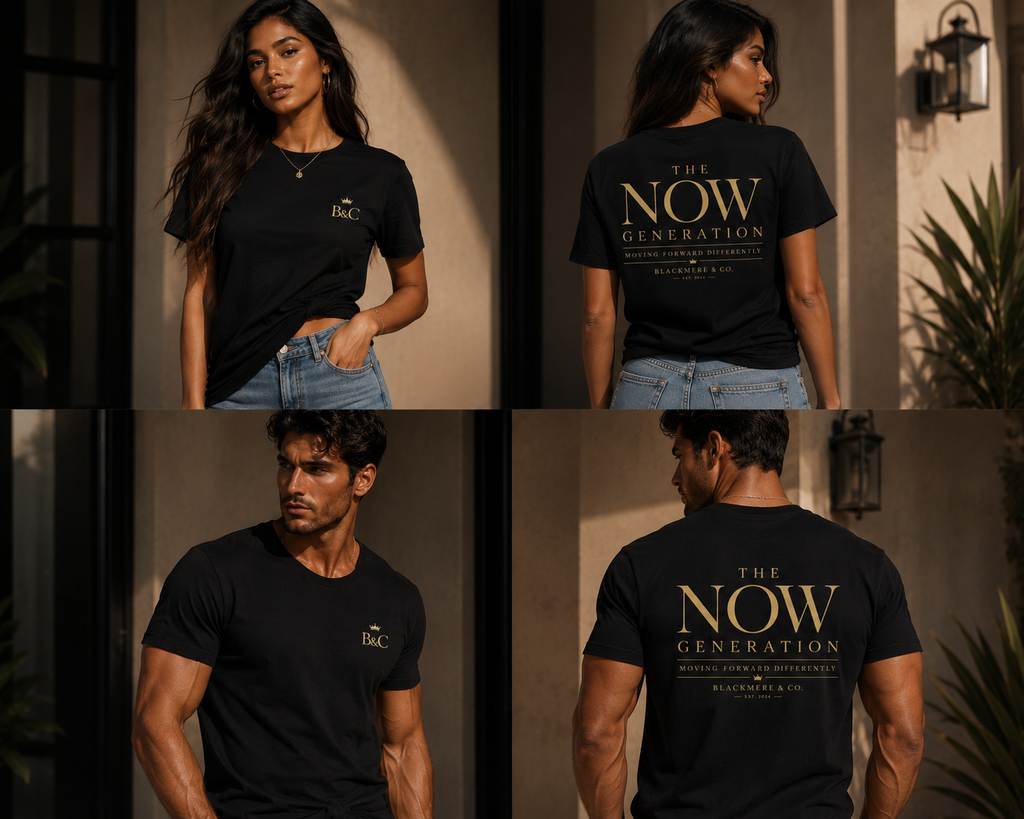 The NOW Generation Tee | Moving Forward Differently | Blackmere & Co.